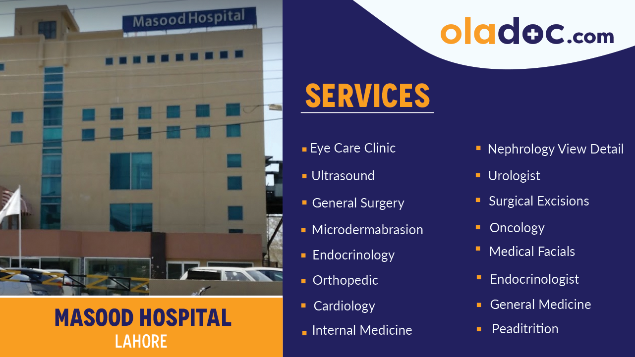 Services at Masood Hospital Lahore